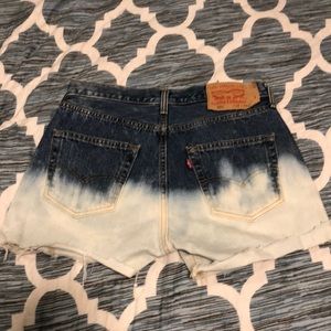 Levi’s ombré denim shorts